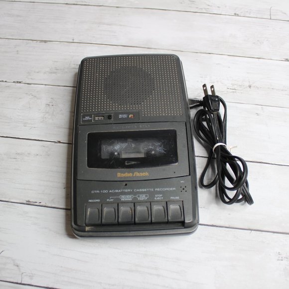 Radio Shack Vintage Cassette Tape Recorder Model CTR-100 Power Cord - Picture 2 of 3